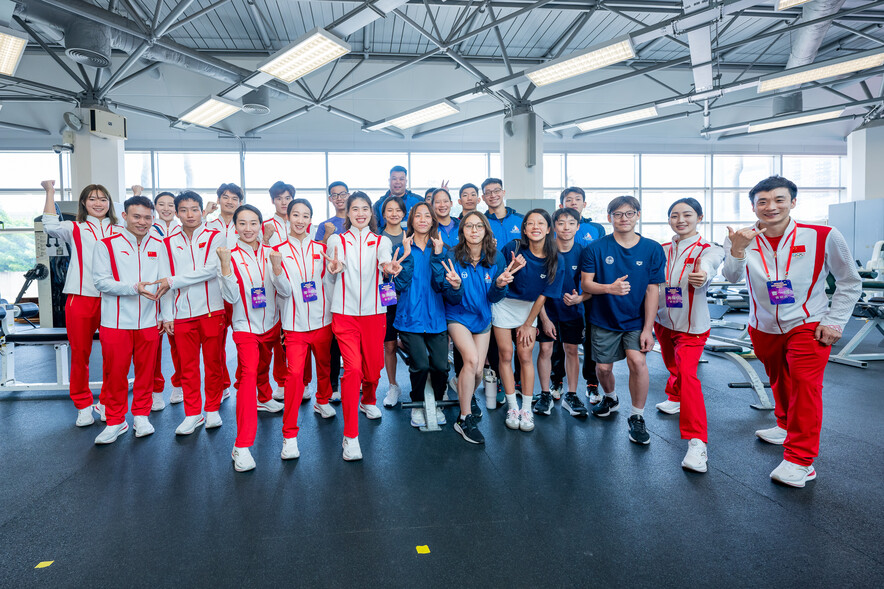 <p>Mainland Olympians toured the elite training facilities of HKSI.</p>
